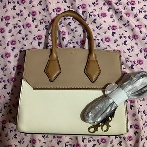 Satchel with crossbody strap